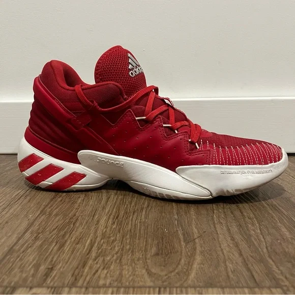 Adidas D.O.N. Issue 2‎ Red/White Men's Basketball Sneaker Size 10 - Picture 5 of 10